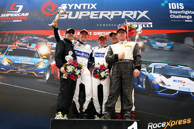 Podium zege Milan Dontje en Ferdinand Kool in GTB